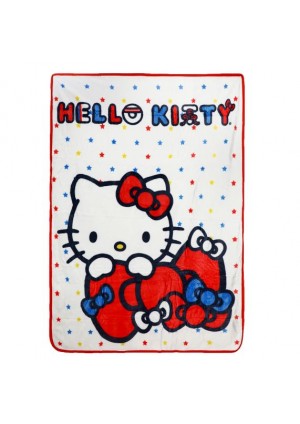 Jeté En Molleton Sanrio Par Bioworld - Hello Kitty